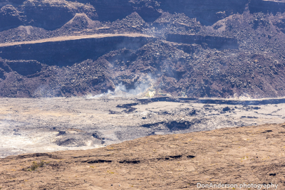 Steam Rising from Pauahi Crater